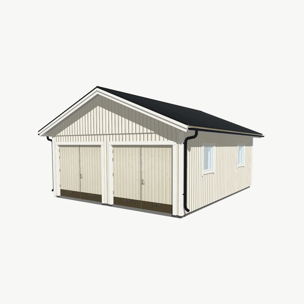 Dubbelgarage 6x7 2m Arctic Wood dubbelgarage-6x7-2m-arctic-wood